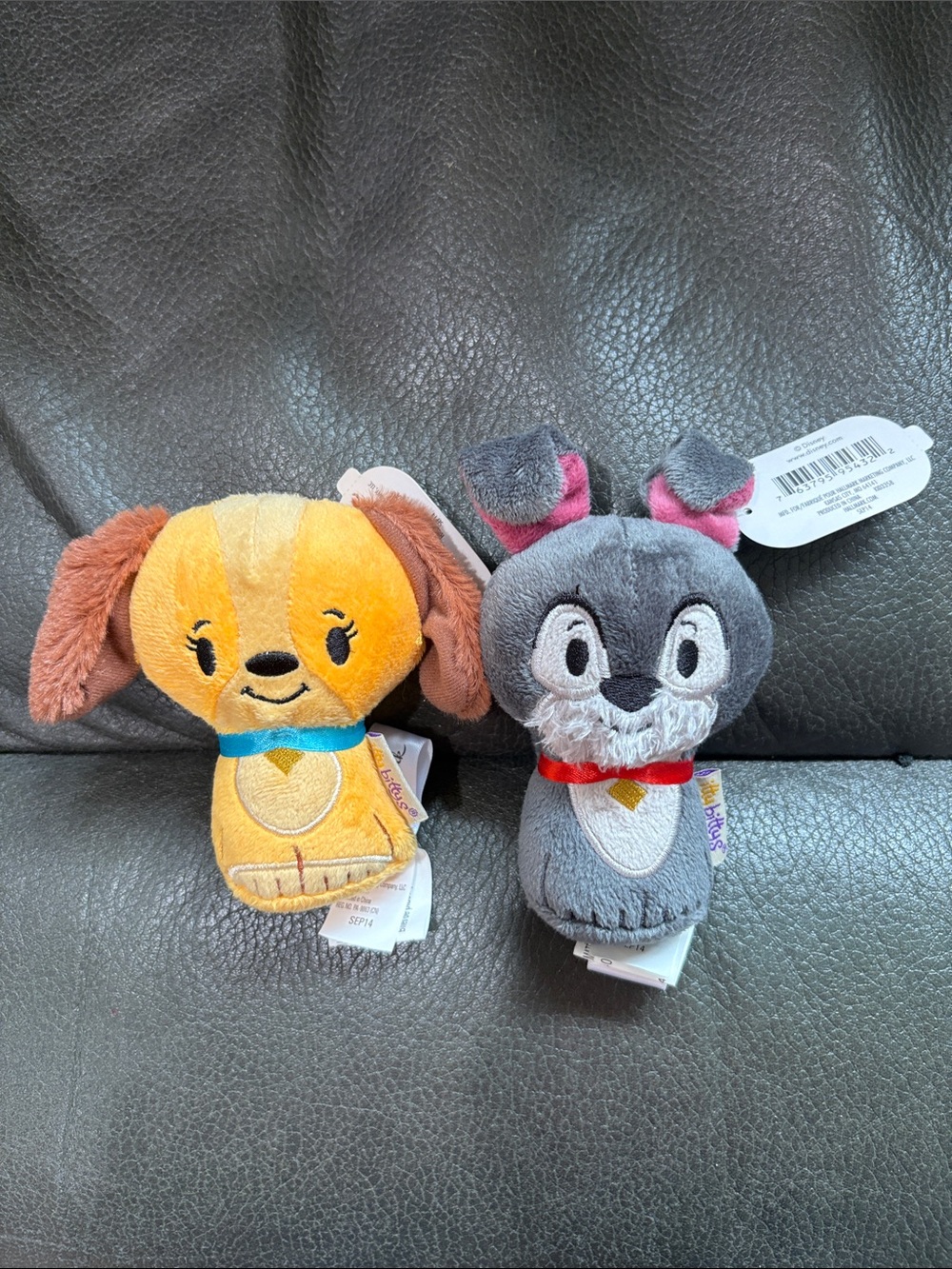 Hallmark itty bittys Lady and the Tramp plushies